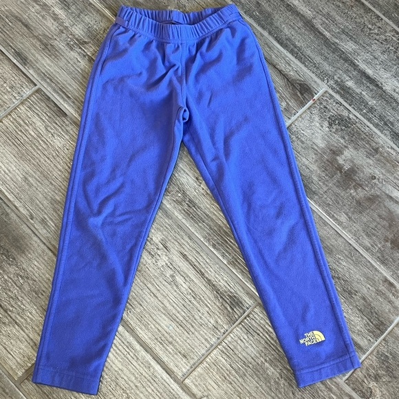 The North‎ Face Fleece Pants Warm Comfy Joggers Athletic Purple Girls S 7/8 - Picture 1 of 4